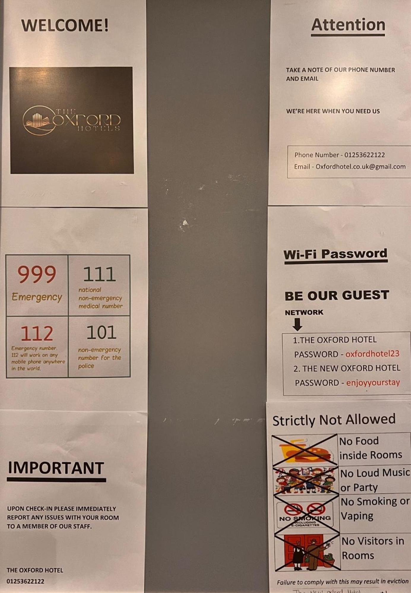 The Oxford Hotel 黑潭 外观 照片